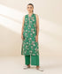 2 Piece - Embroidered Cotton Suit